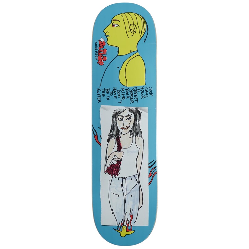 Krooked Manderson Just Caus Skateboard Deck – Blue – 8.38