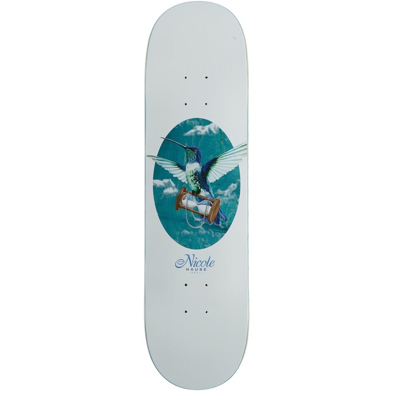 Real Nicole Time Flies Skateboard Deck – White – 8.25