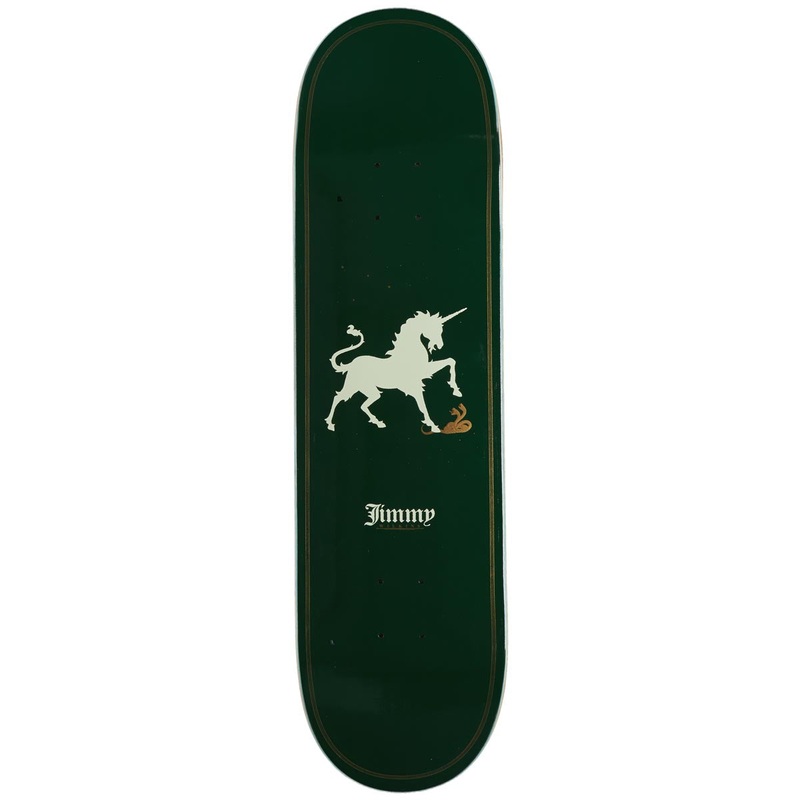 Real Wilkins Unicorn Skateboard Deck – Green – 8.38