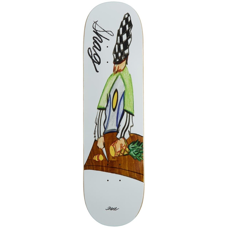 There Shag Pineapple Shaggu Tf Skateboard Deck – White – 8.25