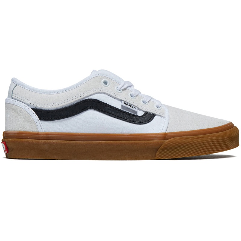Vans Skate Chukka Low Sidestripe Shoes – White/Black/Gum