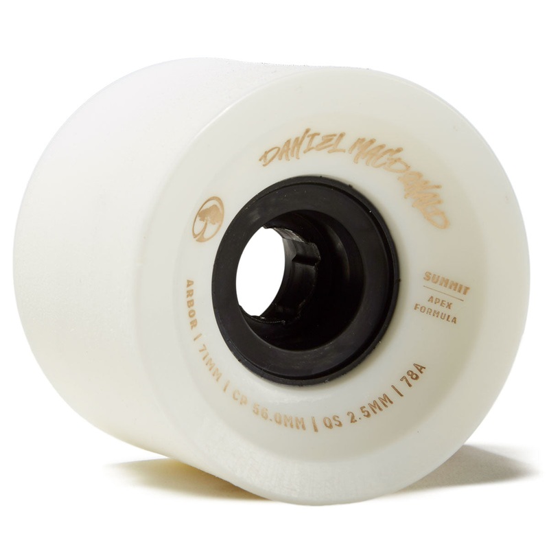 Arbor Summit Daniel MacDonald 78a Longboard Wheels – White – 71mm