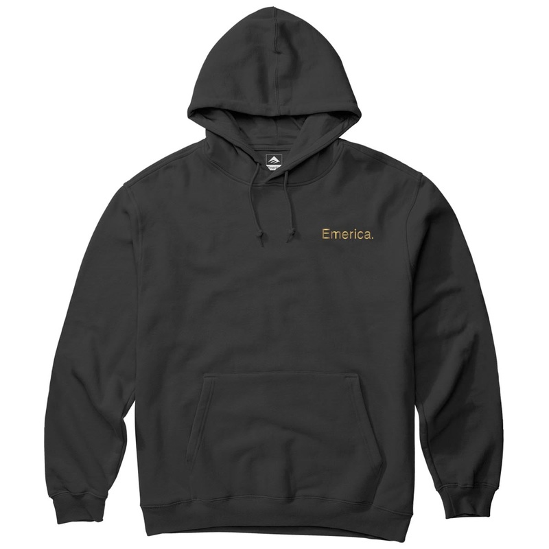 Emerica Lockup Hoodie – Black/Gold