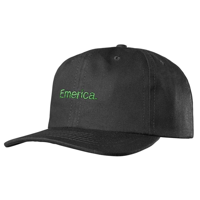 Emerica Pure Gold Dad Hat – Black/Green