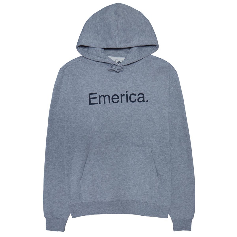 Emerica Pure Logo Hoodie – Grey/Navy