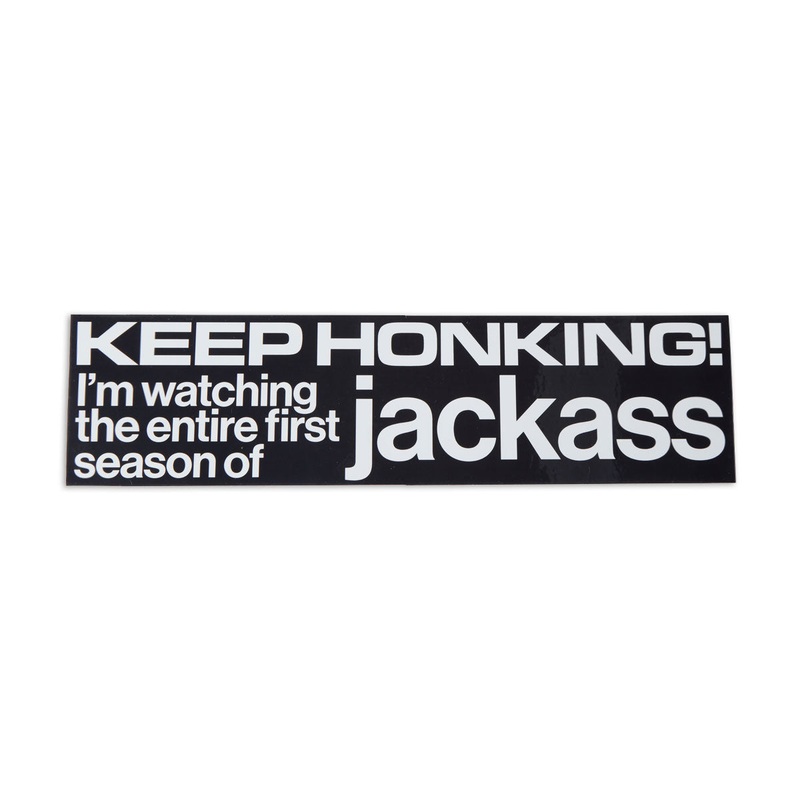 Jenkem Keep Hinking Jackass Bumper Sticker – Multi