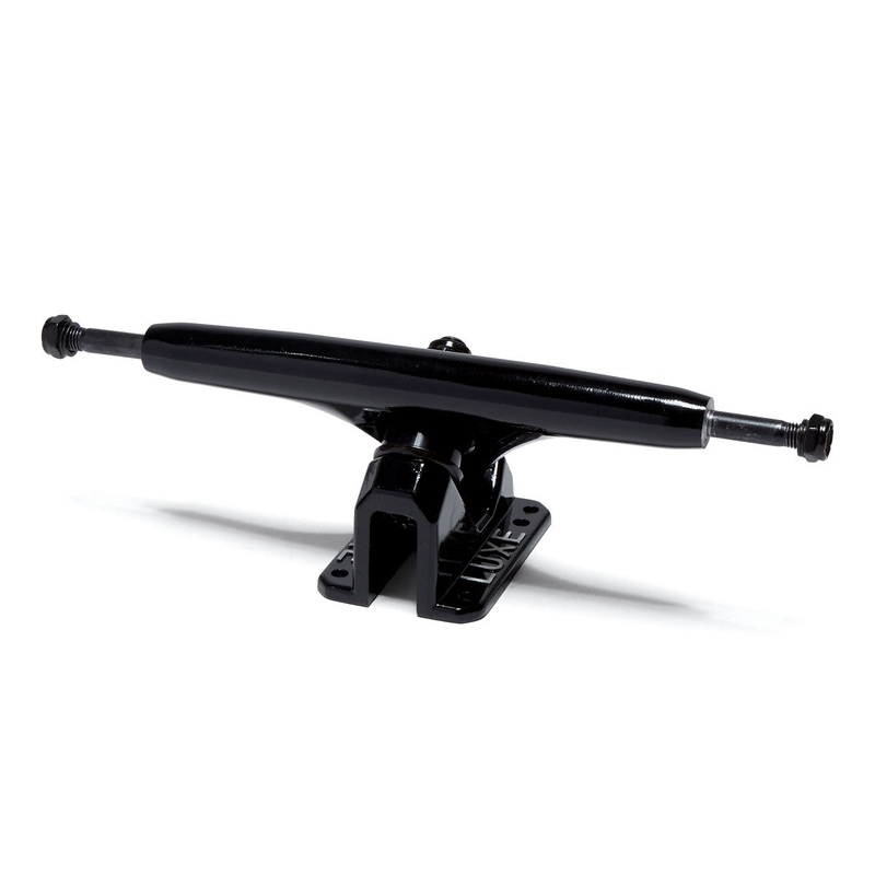 Luxe 180mm Longboard Trucks – Black/Black