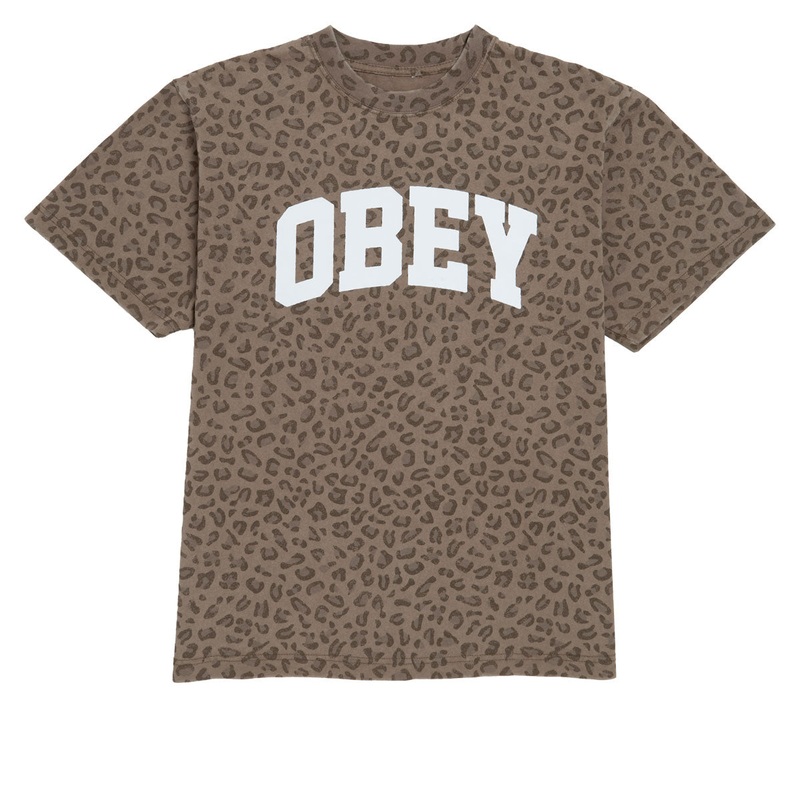 Obey Collegiate T-Shirt – Vintage Leopard