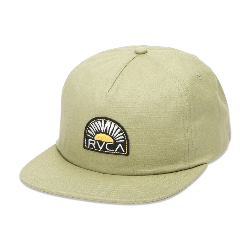 RVCA Rise Cuts Snapback Hat – Ranger Green