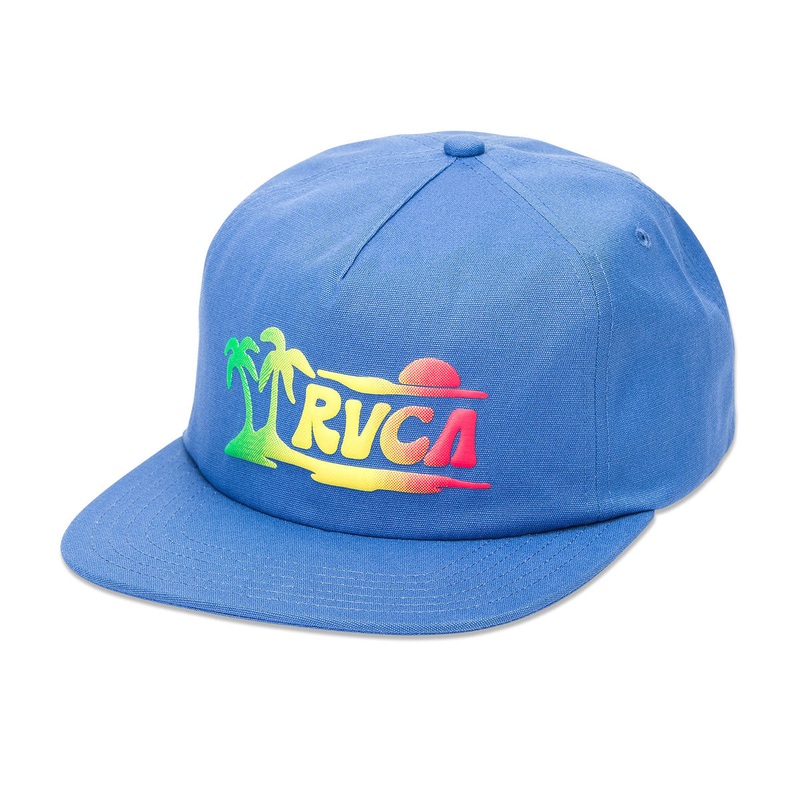 RVCA Vibrations Snapback Hat – Federal Blue