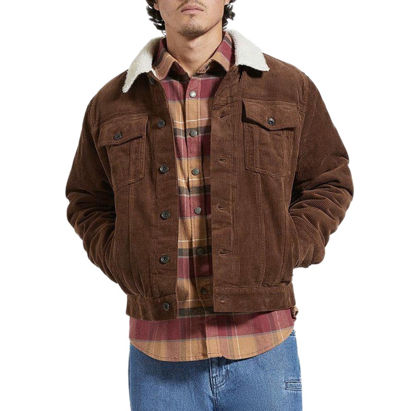 Brixton Cable Lined Trucker Jacket – Pinecone Brown