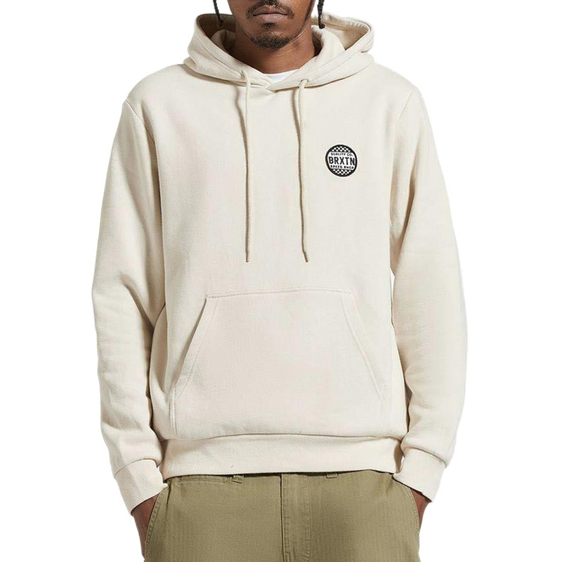 Brixton Gateway Patch Hoodie – Beige