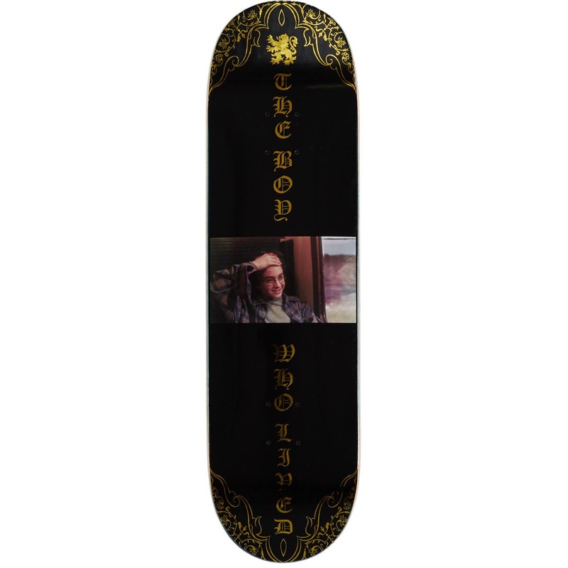 Color Bars x Harry Potter Boy Who Lived Skateboard Deck – Black/Holo Foil – 8.25