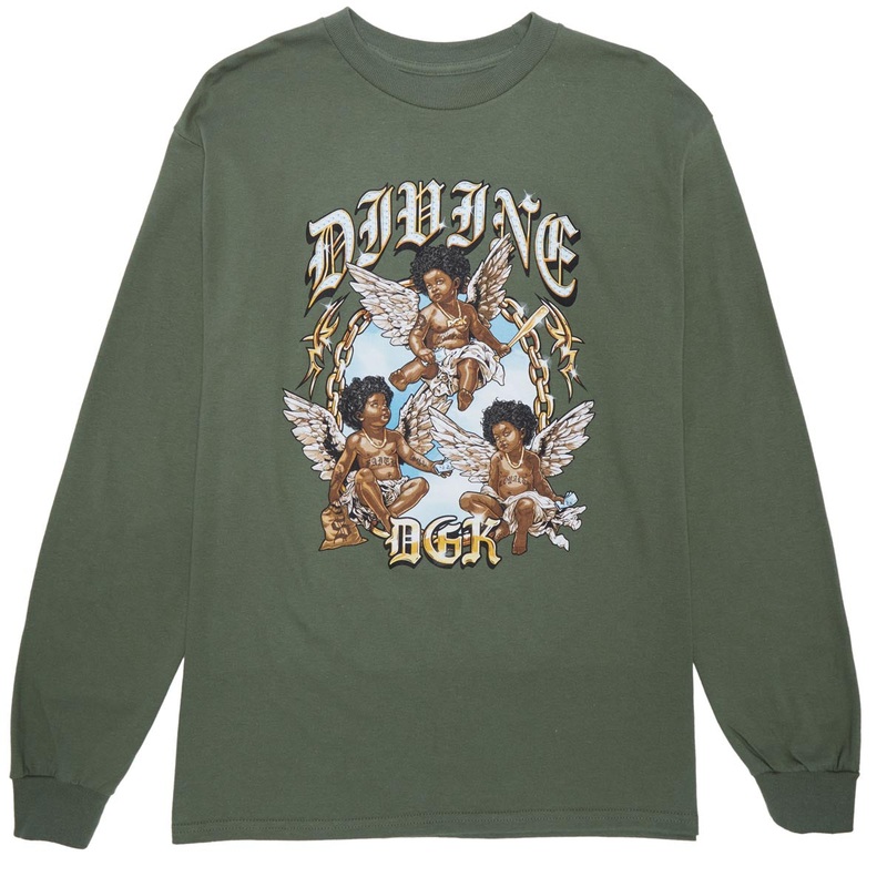 DGK Wings Long Sleeve T-Shirt – Military Green