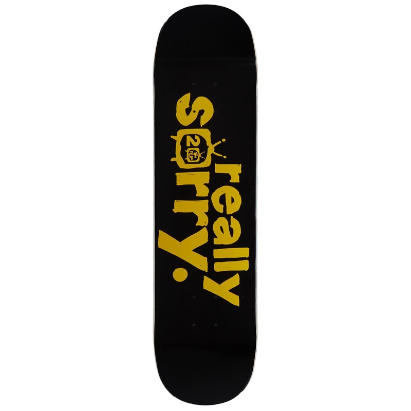 Flip Scribble Logo Skateboard Deck – Black – 8.00