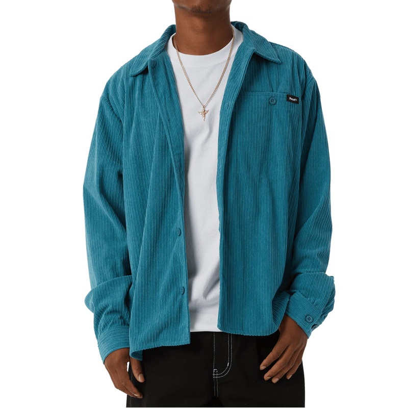 HUF Co Corduroy Over Shirt – Dark Teal
