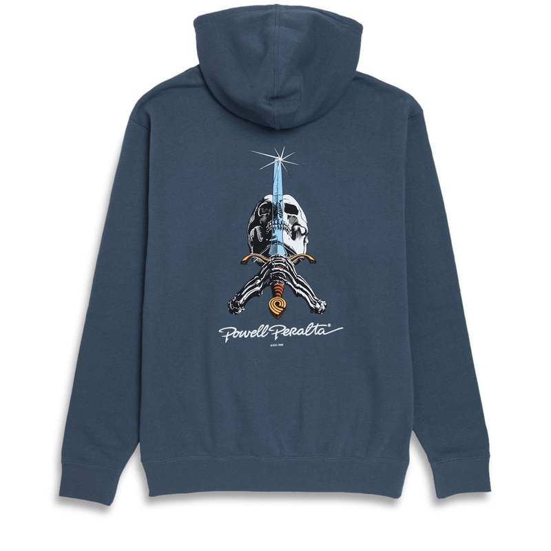 Powell-Peralta Skull And Sword Hoodie – Storm Blue