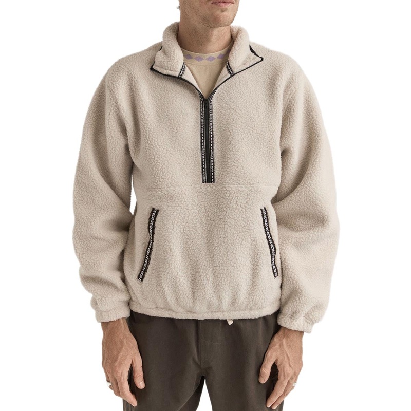 Rhythm Sherpa Pullover Sweatshirt – Natural