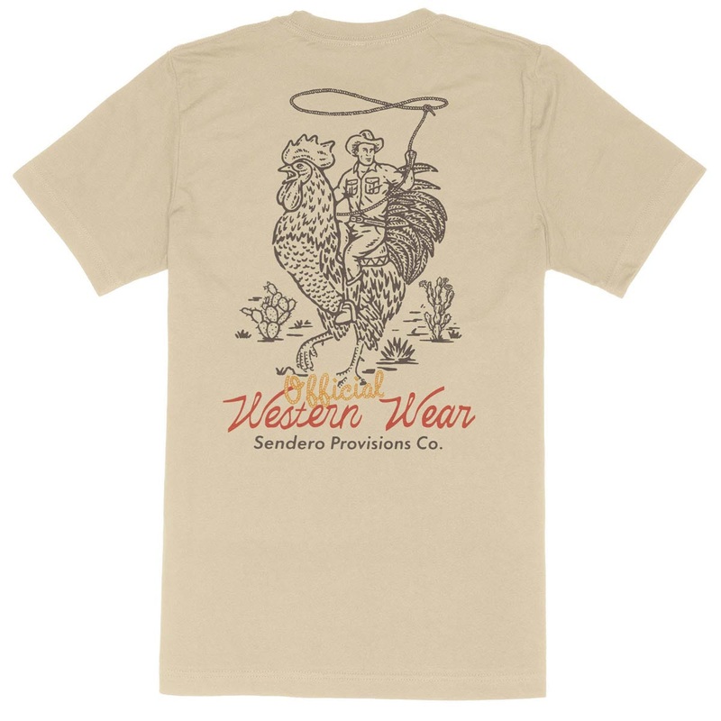 Sendero Official Western T-Shirt – Cream