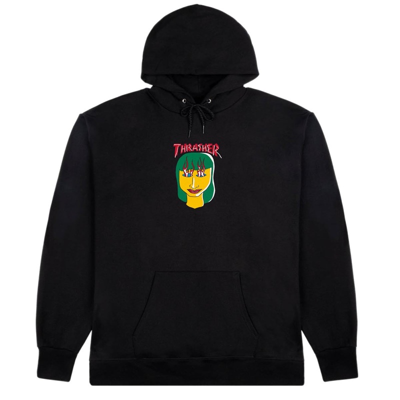 Thrasher Talk Shit By Gonz Hoodie – Black