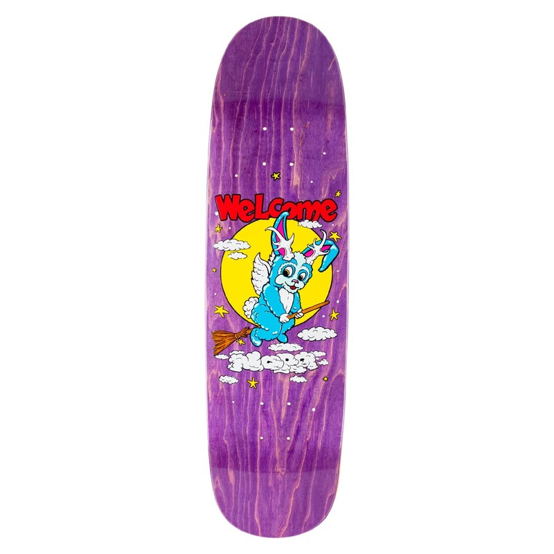 Welcome Full Moon Nora On A Sphynx Skateboard Deck – Purple Stain – 8.80