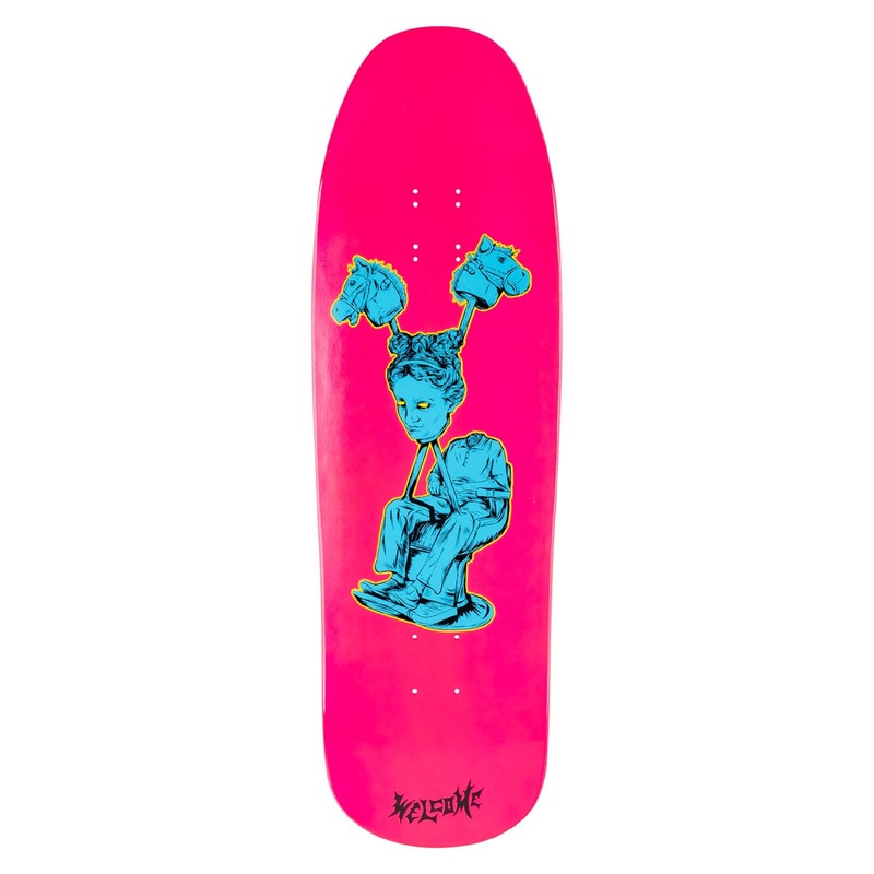 Welcome Hedo Rick On A Gaia Skateboard Deck – Hot Pink Dip – 9.70