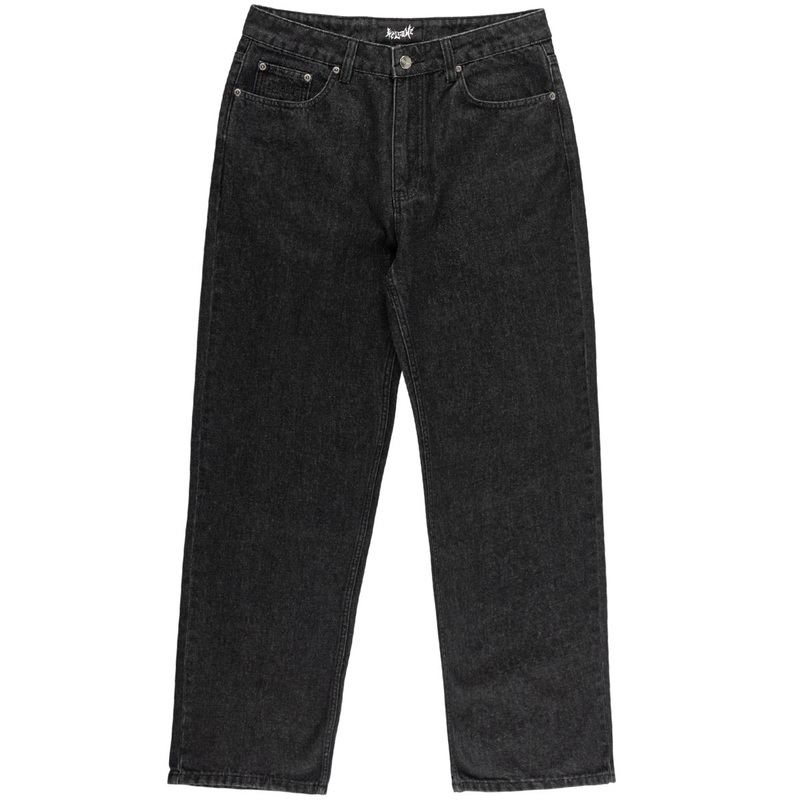 Welcome Immortal Loose Straight Denim Jeans – Washed Black