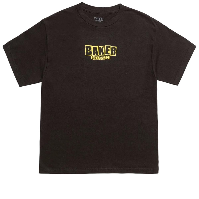 Baker Brand Logo T-Shirt – Black/Yellow