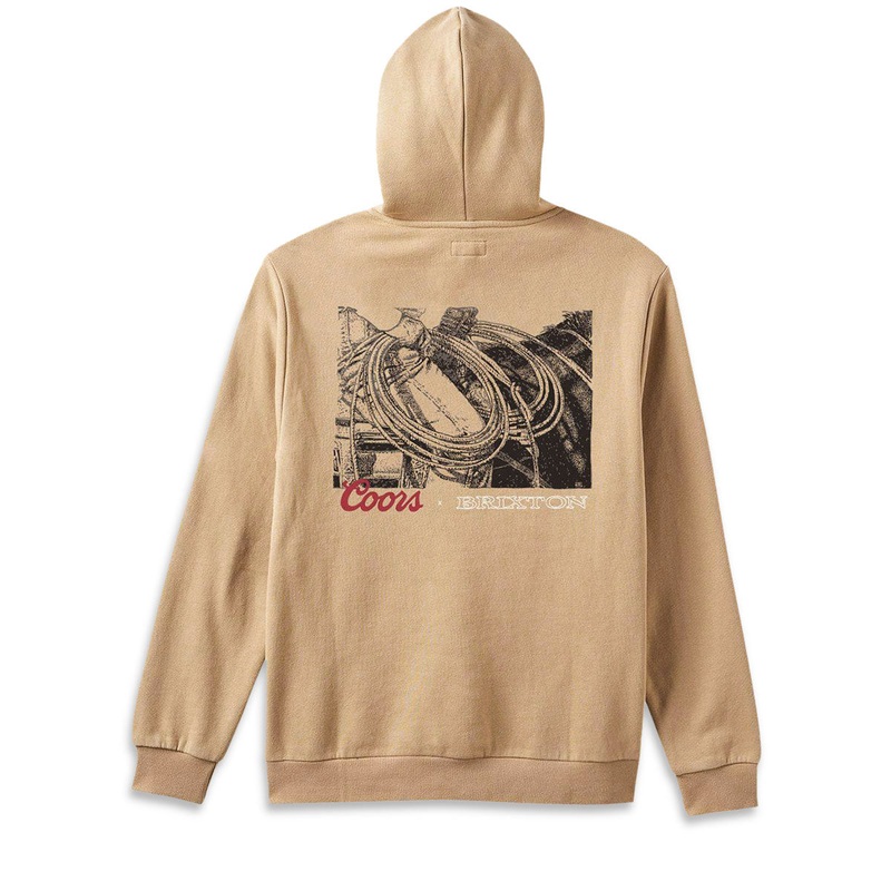 Brixton x Coors Range Hoodie – Sand