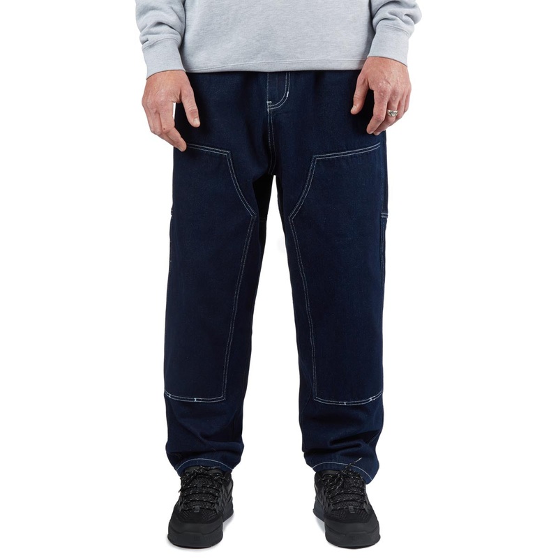 CCS 4×4 Reinforced Baggy Taper Denim Jeans – Overdyed Navy
