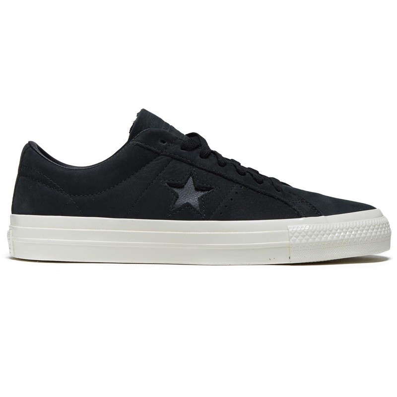 Converse One Star Pro Ox Shoes – Black/Black/Egret
