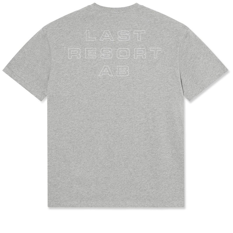 Last Resort AB Eurostyle T-Shirt – Grey Melange/White