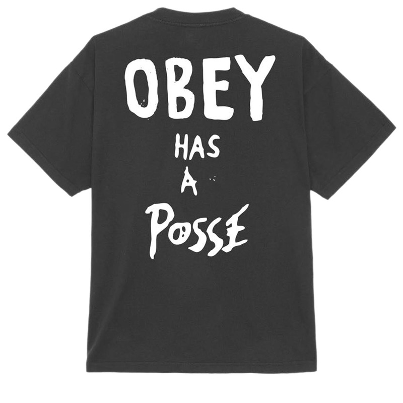 Obey Has A Posse T-Shirt – Vintage Black