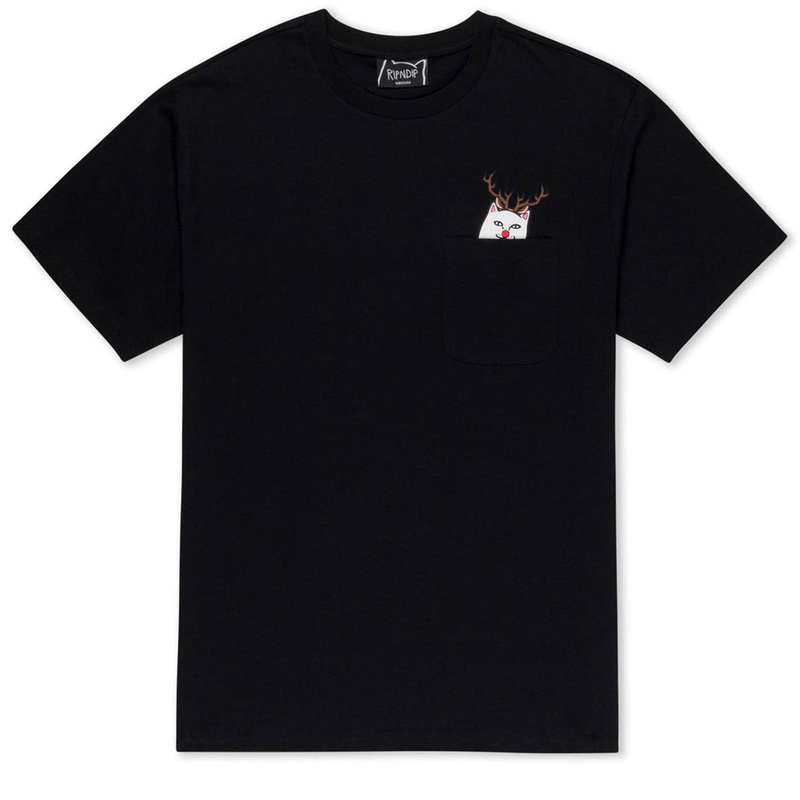 RIPNDIP Lord Red Nose Pocket T-Shirt – Black