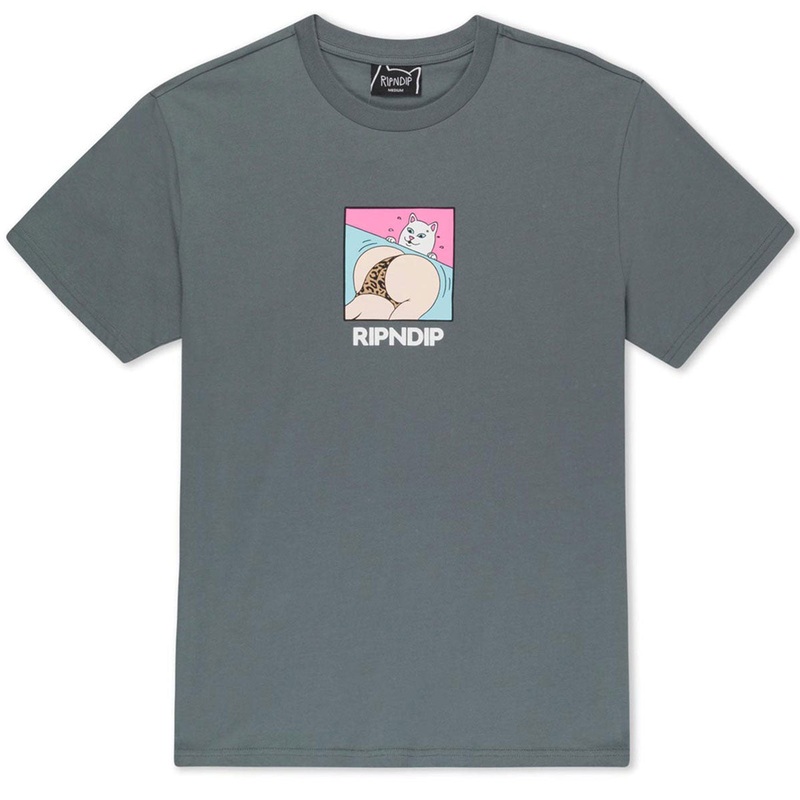 RIPNDIP Peaches And Nerm T-Shirt – Charcoal