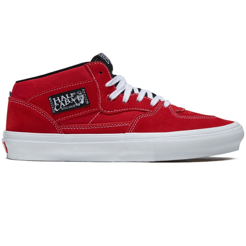 Vans Skate Half Cab Shoes – Red/White