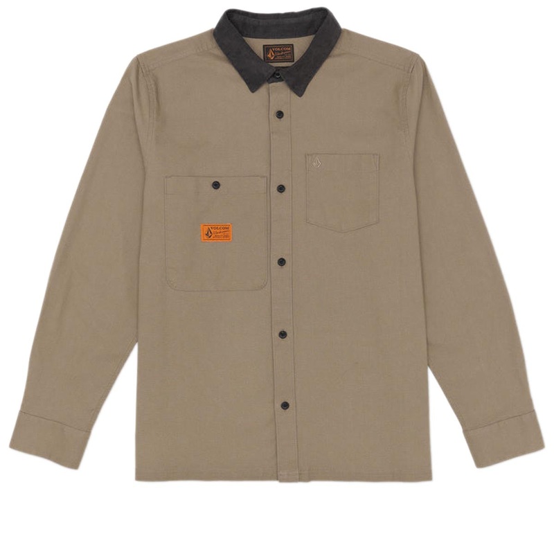 Volcom Debasser Long Sleeve Shirt – Teak