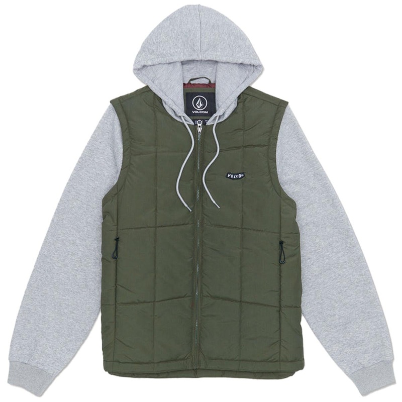 Volcom Stayner Hooded Jacket – Squadron Green