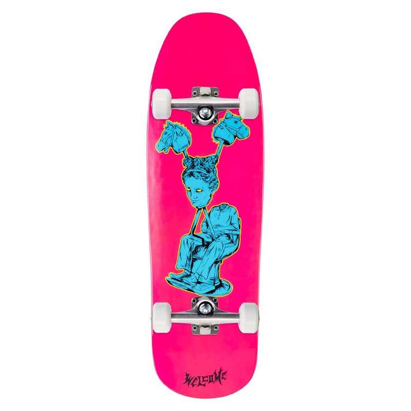 Welcome Hedo Rick On A Gaia Skateboard Complete – Hot Pink Dip – 9.70