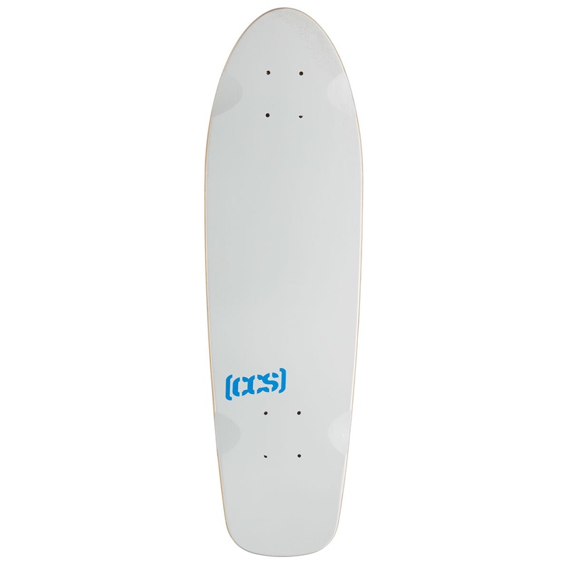 CCS Logo Cruiser Skateboard Deck – White – 8.00