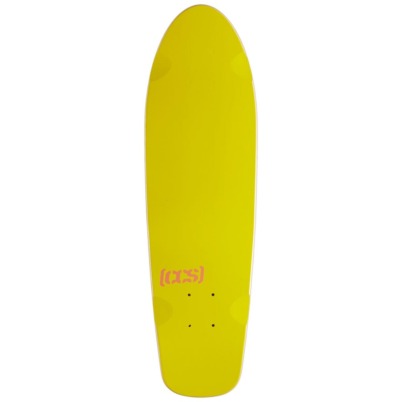 CCS Logo Cruiser Skateboard Deck – Yellow – 8.00