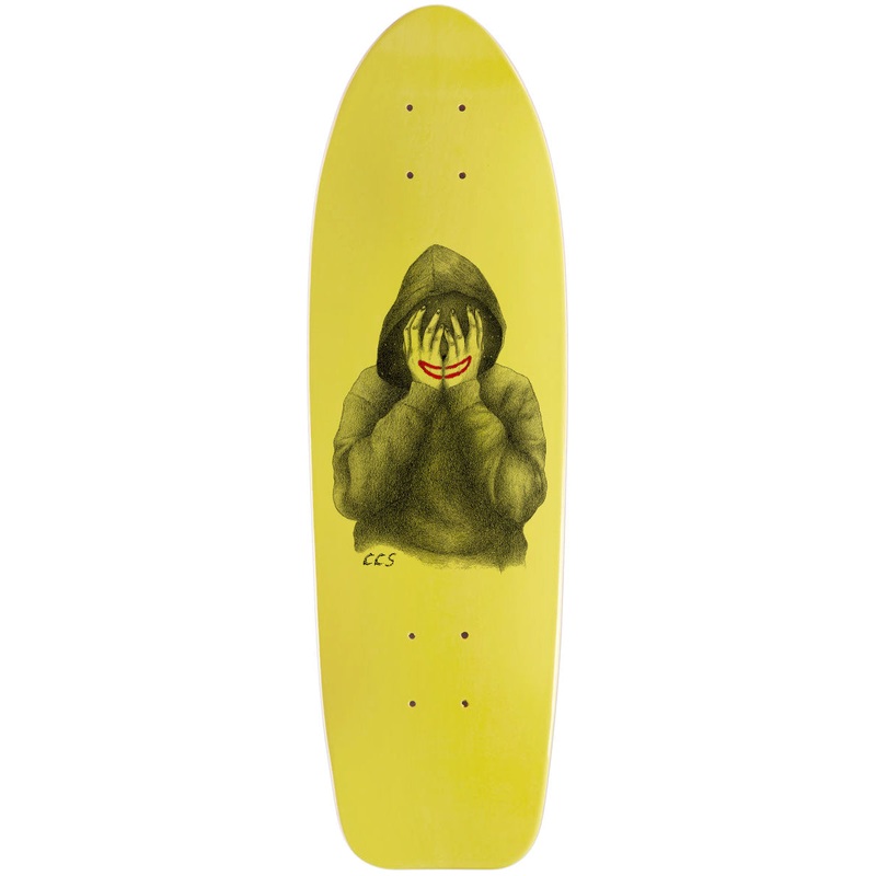CCS Smile on The Surface Crusier Skateboard Deck – Yellow – 8.00