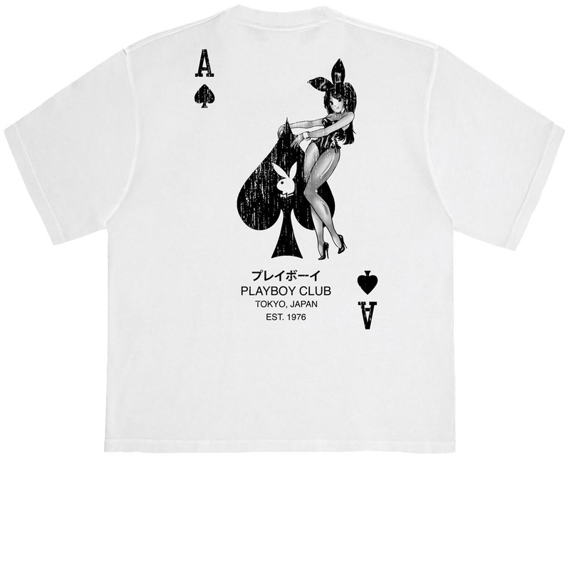 Color Bars x Playboy Ace Of Spades Distressed T-Shirt – Lunar Rock