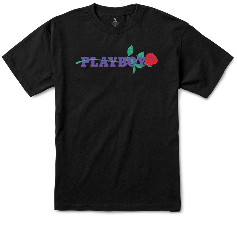 Color Bars x Playboy Rose T-Shirt – Black