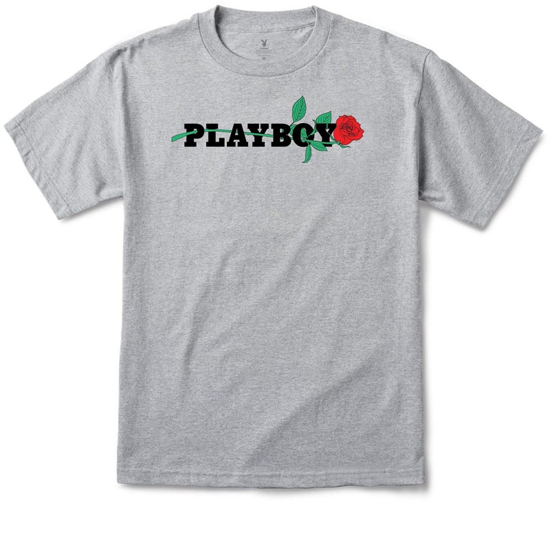 Color Bars x Playboy Rose T-Shirt – Heather Grey