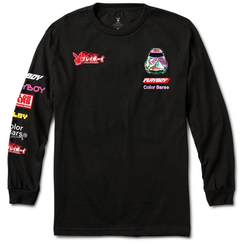 Color Bars x Playboy Sponsors Long Sleeve T-Shirt – Black