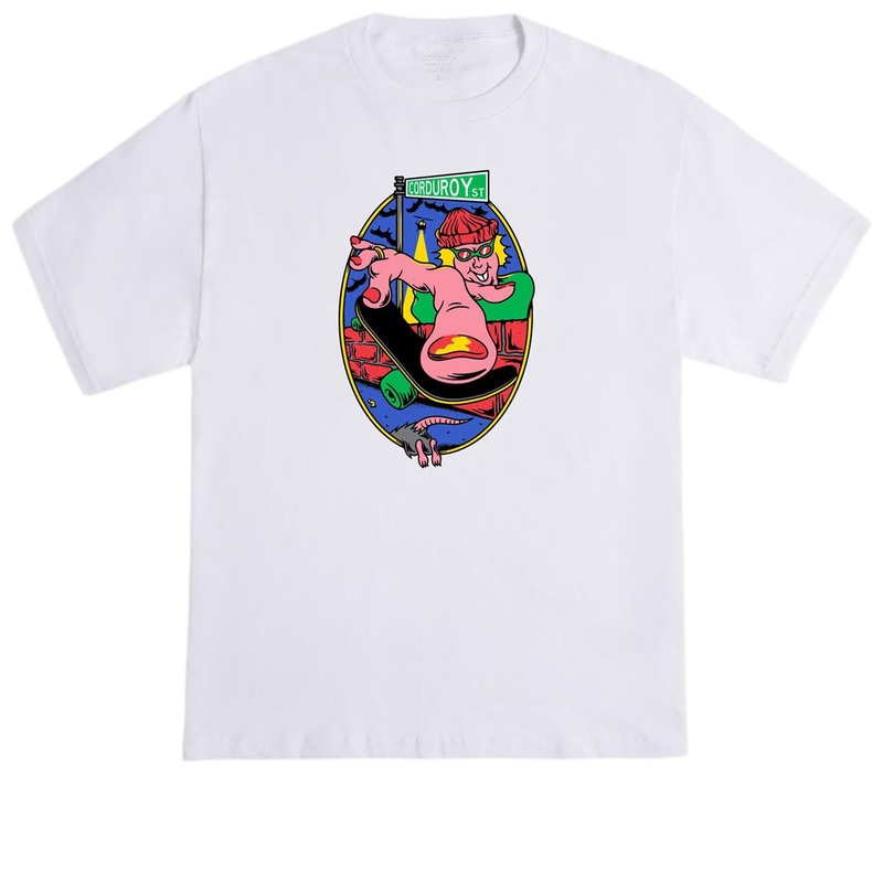 Corduroy Trix T-Shirt – White