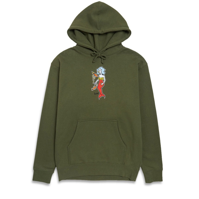 Krooked Mermaid Hoodie – Army