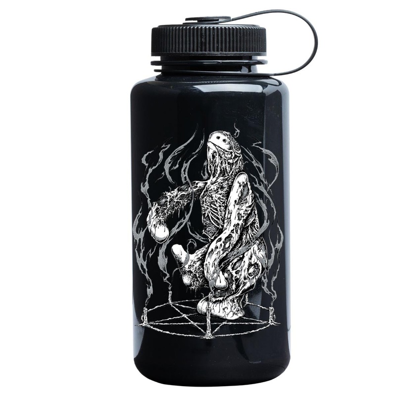 Krooked Necroshmoo Water Bottle – Opaque Black