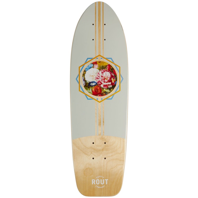 Rout Floral Cruiser Skateboard Deck